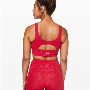 Stronger as One Long Line Bra Dark Red Sz 4